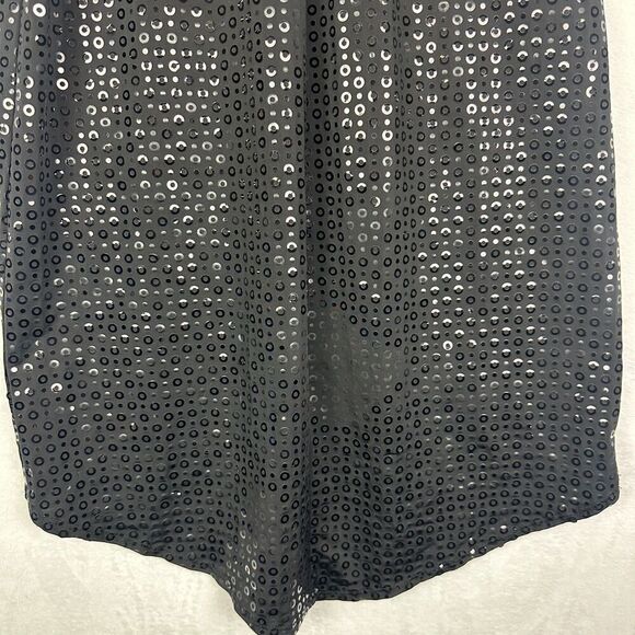 RAMPAGE VTG DRESS Womens Small Sequin Sparkle Midi High Low Whimsigoth Y2K USA - Picture 6 of 8